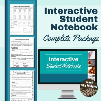 Preview of Back to School: Interactive Student Notebook Implementation Package
