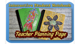 Interactive Student Notebook Teacher Planning Template
