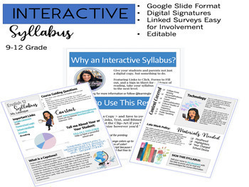 Preview of Interactive Syllabus: Google Slides Version (UPDATED)