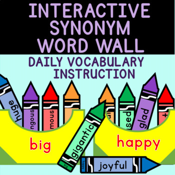 Preview of Interactive Synonym Word Wall