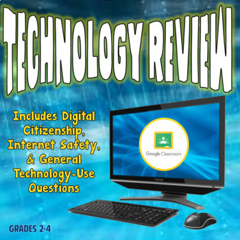 Preview of Interactive Technology Review for Google Classroom & Distance Learning