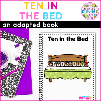 Preview of Circle Time Adapted Book Special Education Ten in the Bed Circle Time Activity