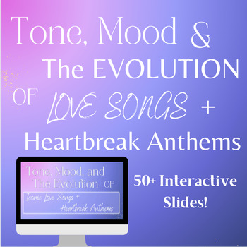 Preview of Interactive Tone and Mood Lesson using Love and Heartbreak Songs