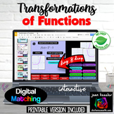 Transformation of Functions Digital with GOOGLE™ plus PRINTABLE