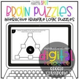 Interactive Triangle Brain Puzzles for use Google Classroo