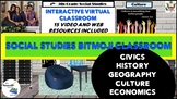Interactive Virtual Bitmoji Social Studies Classroom