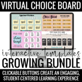 Interactive Virtual Choice Board Templates - Google Slides