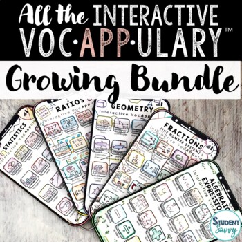 Preview of Interactive VocAPPulary™ Vocabulary Activities Bundle Word Wall Templates