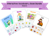 Seasons:  Interactive Vocabulary Book Bundle