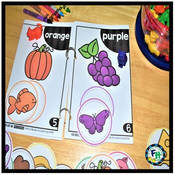 Interactive Vocabulary Book For Preschool | Colors by Fun Hands-on Learning