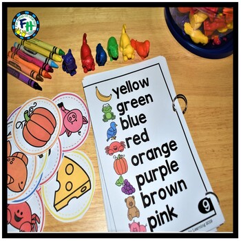 Interactive Vocabulary Book For Preschool | Colors by Fun Hands-on Learning