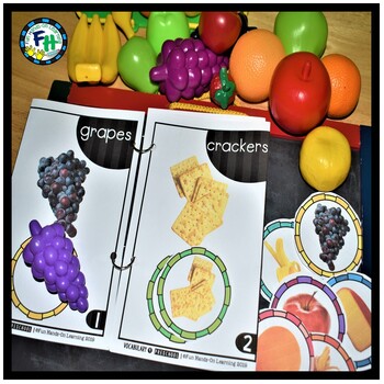 Interactive Vocabulary Book For Preschool | Food by Fun Hands-on Learning