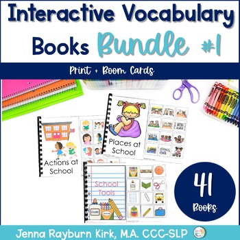 Preview of Interactive Vocabulary Books: Bundle 1 with fall and winter themes for language