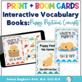 Interactive Vocabulary Books: Puppy Prepositions with Boom Decks