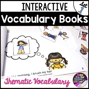 Preview of Interactive Vocabulary Mini Books: Reading Comprehension Building ESL Vocabulary