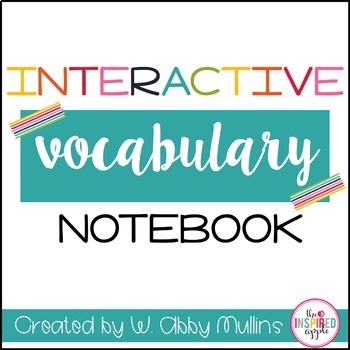 Preview of Interactive Vocabulary Notebook