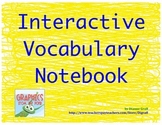 Interactive Vocabulary Notebook