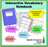 Interactive Vocabulary Notebook for all Subjects