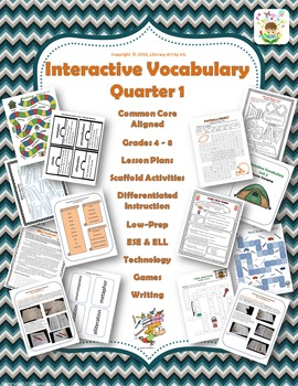 Preview of Interactive Vocabulary Unit Quarter 1