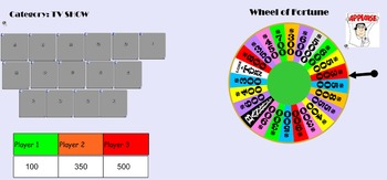 Wheel Of Fortune Worksheets Teaching Resources Tpt