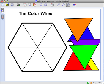 Preview of Interactive Whiteboard Art Game ~ The Color Wheel