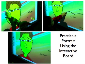 Preview of Interactive Whiteboard Build a Face Game ~ Kindergarten
