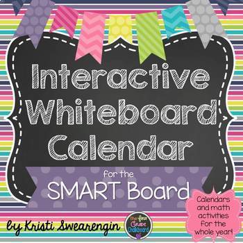 Preview of Interactive Calendar for the SMART Board