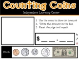 Interactive Whiteboard Counting Coins Learning Center (Pro