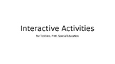 Interactive Whiteboard PreK Activities (Numbers, Letters, 