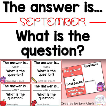 Interactive Whiteboard The Answer is... What is the Question? {SEPTEMBER}