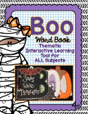 Halloween Activity | BOO Word Book | Halloween Flip Book