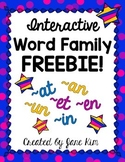 Interactive Word Family FREEBIE!