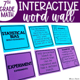 Interactive Word Wall Card Sort Statistics & Probability 7