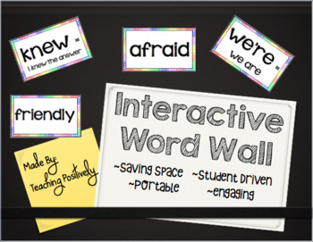 Preview of Interactive Word Wall~EDITABLE