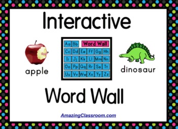 Preview of Interactive Word Wall Smartboard Activity - SMART Notebook