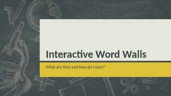 Preview of Interactive Word Walls