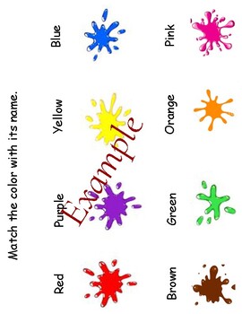Interactive Worksheet- Colors by RodRock Speducator | TPT