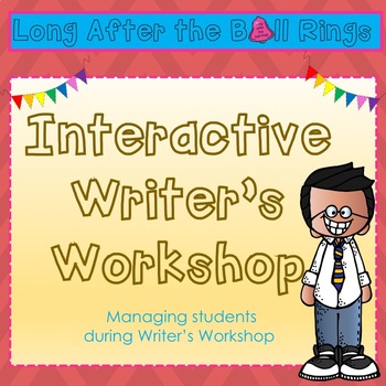 Preview of Interactive Writer's Workshop for Smart Board