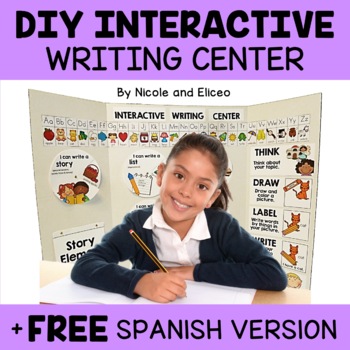 Preview of Interactive Writing Center Templates + FREE Spanish