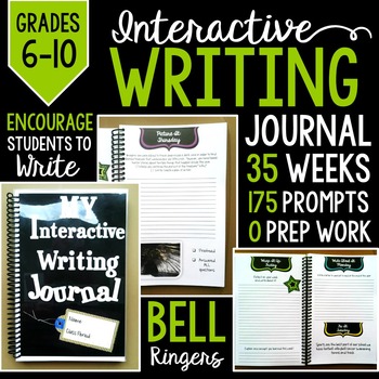 Preview of Interactive Writing Journal: Grades 6-10 Full year (35 weeks)