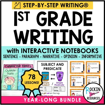 Preview of 1st Grade Writer's Workshop | Interactive Notebook | Grammar | Common Core