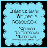 Interactive Writing Notebook K-3-Common Core