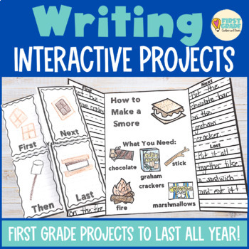 Preview of 1st Grade Writing Prompts Interactive Notebook #summersavings24