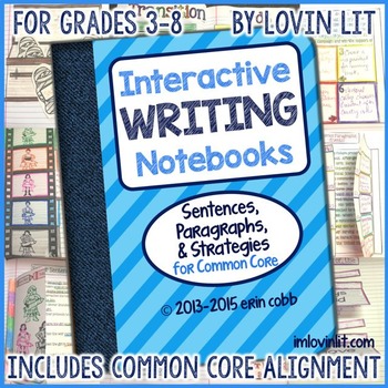 Preview of Writing Interactive Notebooks: Writing Activities {Interactive Writing Notebook}