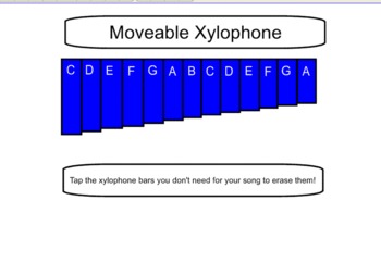 Preview of Interactive Xylophone with Pentatonic Charts