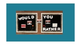 Would You Rather Interactive Year Long Bulletin Board 37 Weeks