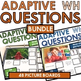 Interactive adaptive WH questions activities real life ima