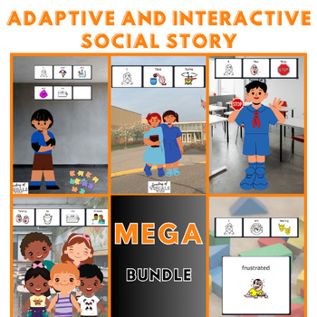 Preview of Interactive and Adaptive Social Story MEGA Bundle (LAMP: Words for Life)