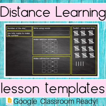 Preview of Interactive and Editable Distance Learning Daily Start Morning Meeting Templates