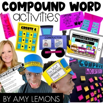 Preview of Compound Word Posters, Anchor Charts, Slides, Activities, & Compound Word Craft